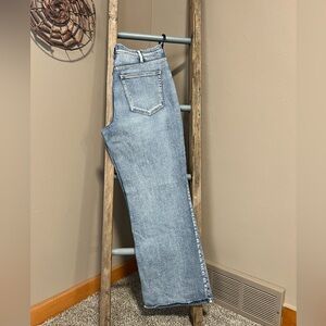 Silver Wide Leg Jeans